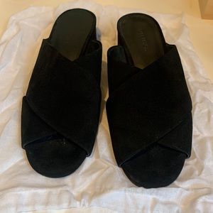 Vince suede mules, barely worn! Only selling because they’re too small on me.